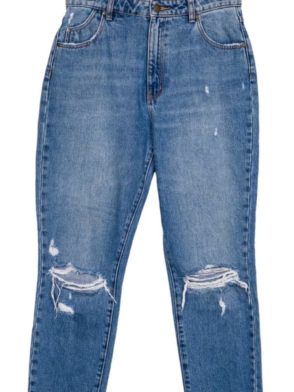 ROLLA'S Distressed Light Blue Boyfriend Jeans